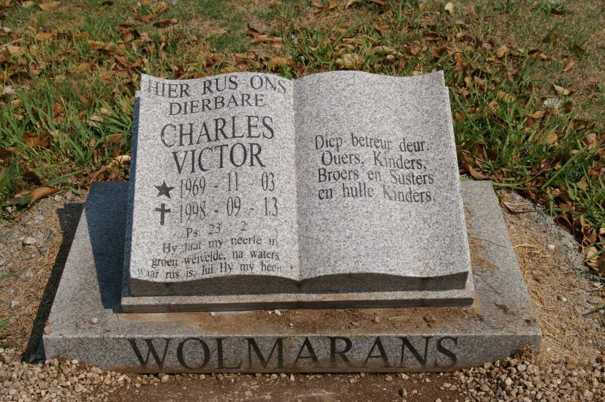WOLMARANS Charles Victor 1969-1998
