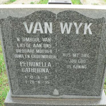 WYK Petronella Catherina, van 1911-1995
