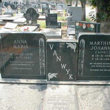 WYK Marthinus Johannes, van 1893-1984 &amp; Anna Maria 1898-1997