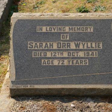 WYLLIE Sarah Orr -1941