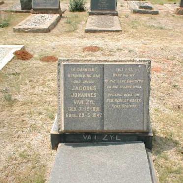 ZYL Jacobus Johannes, van 1891-1947