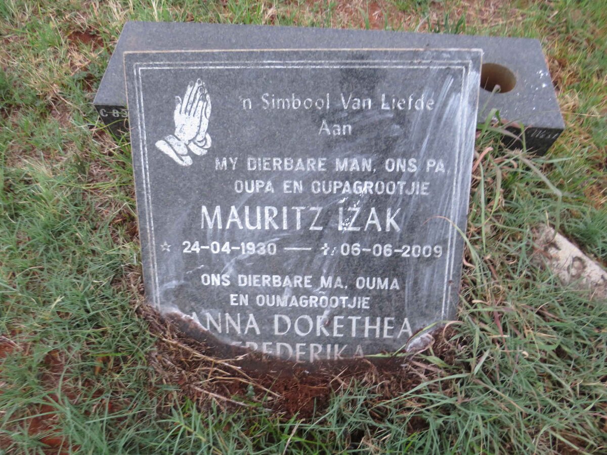 ? Mauritz Izak 1930-2009 & Anna Dorethea Frederika ?