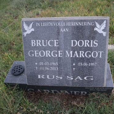 GARDINER Bruce George 1965-2013 & Doris Margot 1957-