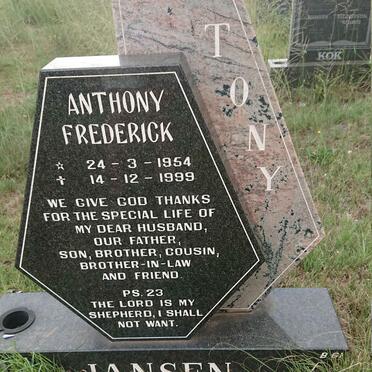 JANSEN Anthony Frederick 1954-1999