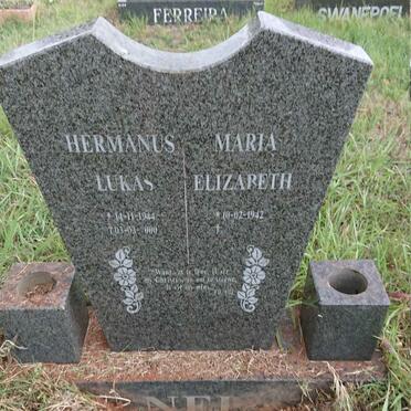 NEL Hermanus Lukas 1944-2000 & Maria Elizabeth 1942-