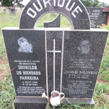 OURIQUE José Nunes 1936-2007 & Dionilde De Meneses Parreira 1938-2021