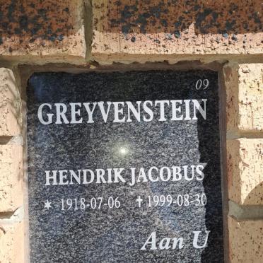 GREYVENSTEIN Hendrik Jacobus 1918-1999
