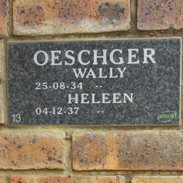OESCHGER Wally 1934- &amp; Heleen 1937-