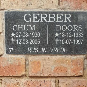 GERBER Chum 1930-2005 &amp; Doors 1933-1997