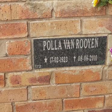 ROOYEN Polla, van 1923-2010