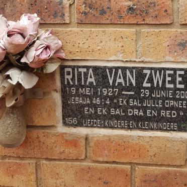 ZWEEL Rita, van 1927-2009