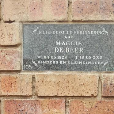 BEER Maggie, de 1928-2010