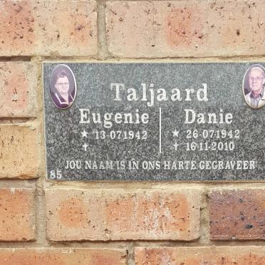 TALJAARD Danie 1942-2010 &amp; Eugenie 1942-