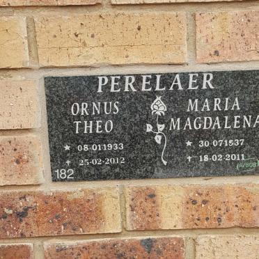 PERELAER Ornus Theo 1933-2012 &amp; Maria Magdalena 1937-2011