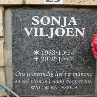 VILJOEN Sonja 1963-2012