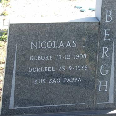 BERGH Nicolaas J. 1908-1976