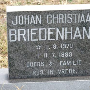 BRIEDENHANN Johan Christiaan 1970-1983