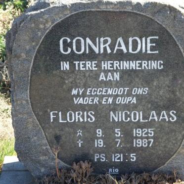 CONRADIE Floris Nicolaas 1925-1987