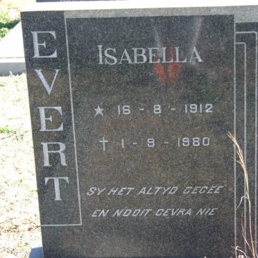 EVERT Isabella 1912-1980