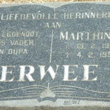 ERWEE Marthinus 1927-1993