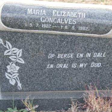 GONCALVES Maria Elizabeth 1922-1982