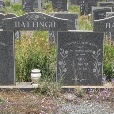 HATTINGH Philippus Rudolph 1910-1981 &amp; Sara Johanna 1916- :: HATTINGH Philippus Rudolph 1952-1971