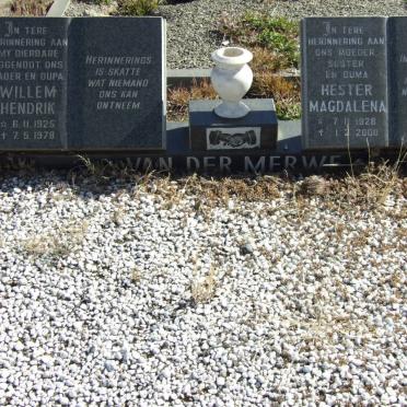 MERWE Willem Hendrik, van der 1925-1978 &amp; Hester Magdalena 1928-2000 