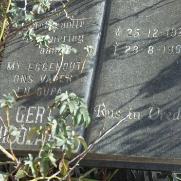 MERWE Gert Nicolaas, van der 1924-1983