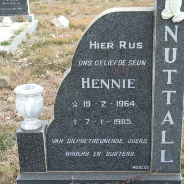 NUTTALL Hennie 1964-1985