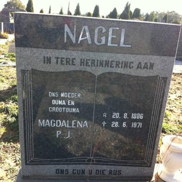 NAGEL Magdalena P.J. 1886-1971