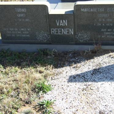 REENEN Tobias, van 1911- &amp; Margaretha Elizabeth 1914-1978
