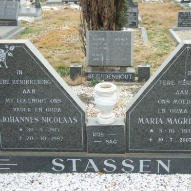 STASSEN Johannes Nicolaas 1917-1987 &amp; Maria Magrieta 1931-2007