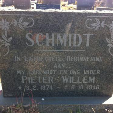 SCHMIDT Pieter Willem 1874-1946