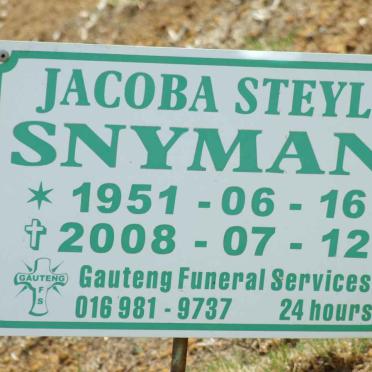 SNYMAN Jacoba Steyl 1951-2008