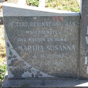 STEWART Martha Susanna 1903-1976