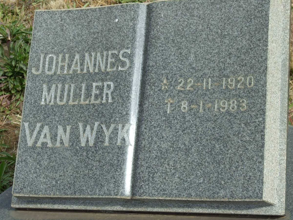 WYK Johannes Muller, van 1920-1983