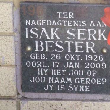 BESTER Isak Serk 1926-2009