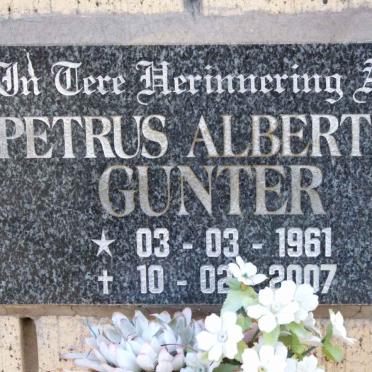 GUNTER Petrus Albertus 1961-2007