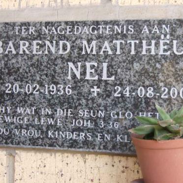 NEL Barend Mattheus 1936-2007