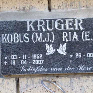 KRUGER M.J. 1952-2007 &amp; E.M. 1954-