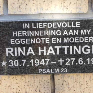 HATTINGH Rina 1947-1991