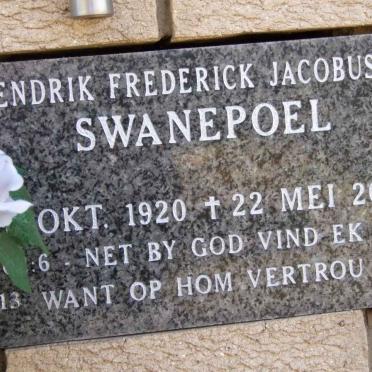 SWANEPOEL Hendrik Frederick Jacobus 1920-2006