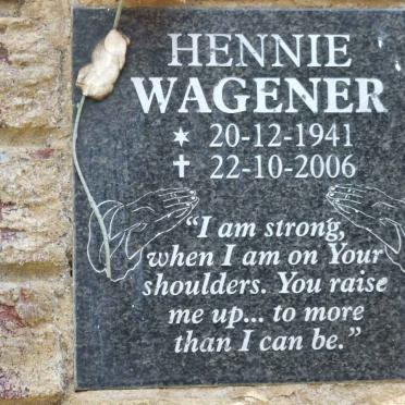 WAGENER Hennie 1941-2006