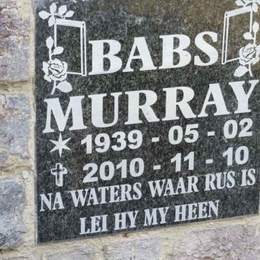 MURRAY Babs 1939-2010