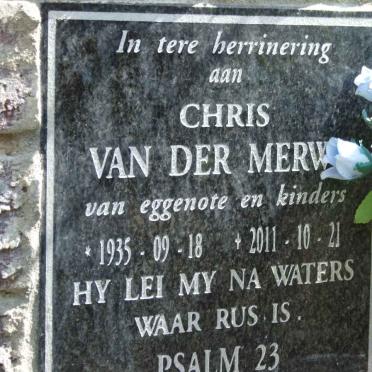 MERWE Chris, van der 1935-2011