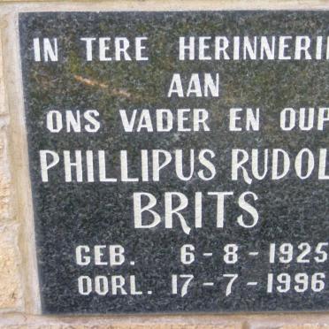 BRITS Phillipus Rudolf 1925-1996