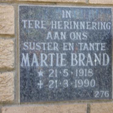 BRAND Martie 1918-1990