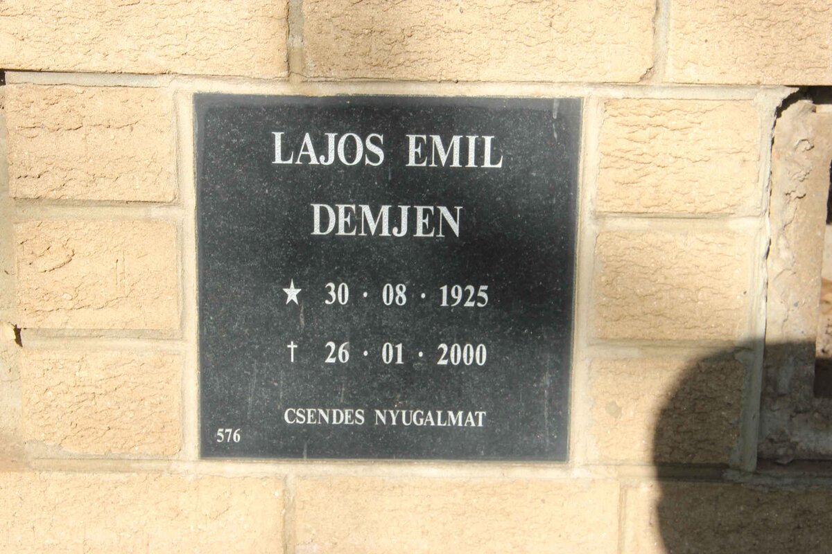 DEMJEN Lajos Emil 1925-2000