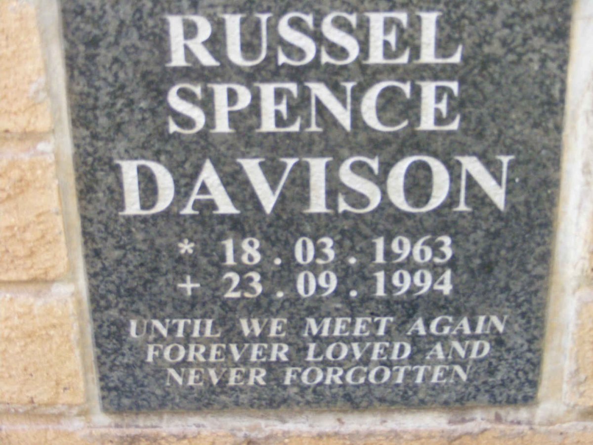 DAVISON Russel Spence 1963-1994