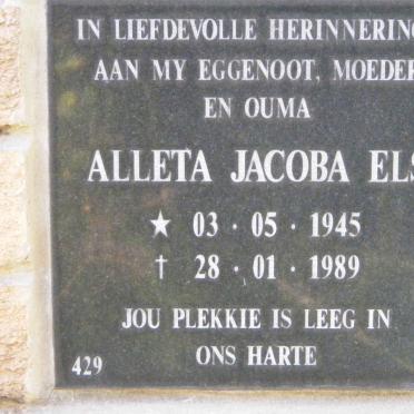 ELS Aletta Jacoba 1945-1989